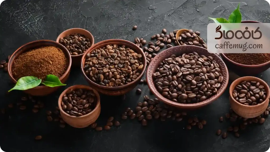 انواع دانه قهوه اسپرسو